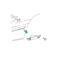 OEM 1994 Chevrolet Corvette Corner Lamp Bulb Diagram - 9441837