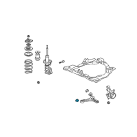 OEM 2001 Honda Civic Bush, Front Compliance Diagram - 51391-S5A-024