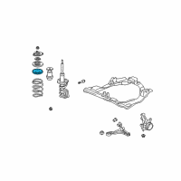 OEM 2002 Honda Civic Rubber, Spring Seat (Upper) Diagram - 51402-S5T-A01