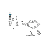 OEM 2006 Honda CR-V Mount, Right Front Shock Absorber Diagram - 51920-S7A-024