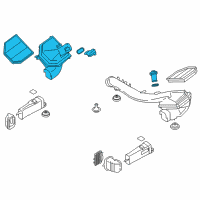 OEM 2019 BMW M4 Intake Silencer Right Diagram - 13-71-7-847-491
