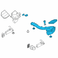 OEM 2015 BMW M4 Intake Silencer Left Diagram - 13-71-7-846-269