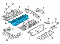 OEM Nissan Rogue Floor-Front, Center Diagram - 74310-6RR0A