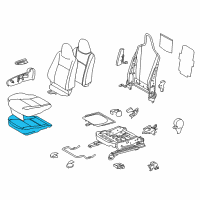 OEM 2017 Toyota Prius C Seat Cushion Pad Diagram - 71511-52671