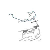 OEM 2007 Toyota Highlander Washer Hose Diagram - 90099-59341