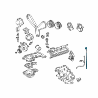OEM Toyota Sequoia Gage Sub-Assy, Oil Level Diagram - 15301-0F010