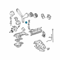 OEM 2000 Lexus GS400 IDLER Sub-Assembly, Timing Diagram - 13503-0F010