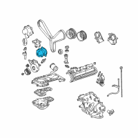 OEM 2001 Toyota Land Cruiser Outer Timing Cover Diagram - 11308-AC010