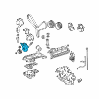 OEM 2004 Toyota Land Cruiser Outer Timing Cover Diagram - 11302-AC010