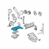 OEM 2005 Toyota Sequoia Oil Pan Diagram - 12111-50112