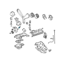 OEM Lexus SPACER, Timing Gear Diagram - 11348-AC010