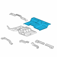 OEM Ram Panel-Rear Floor Pan Diagram - 68095923AA