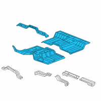 OEM 2014 Ram 1500 Floor Pan Diagram - 68144699AA