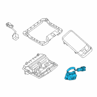 OEM 2017 Nissan Murano Switch Assy-Sunroof Diagram - 25450-3TA0B