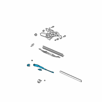 OEM 2004 Honda CR-V Arm, Rear Wiper Diagram - 76720-S9A-A01