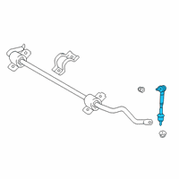 OEM 2017 Lexus RC F Link Assy, Rear Stabilizer Diagram - 48830-24020