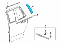 OEM 2022 GMC Yukon Rear Applique Diagram - 84988285