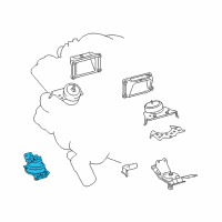 OEM Toyota Rear Mount Diagram - 12371-0S010