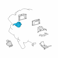 OEM Toyota Sequoia Front Mount Diagram - 12361-0S020