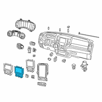 OEM Ram 1500 Center Stack Diagram - 68340281AC