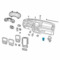 OEM 2017 Jeep Cherokee Sensor-Temperature Cabin Air Diagram - 55111178AC