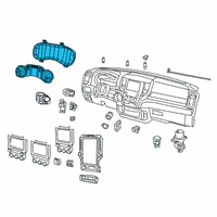 OEM 2019 Ram 1500 Cluster-Instrument Panel Diagram - 68294037AD