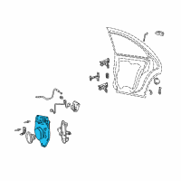 OEM 2000 Lincoln LS Handle, Inside Diagram - XW4Z-5421819-BA