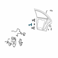 OEM 2001 Lincoln LS Door Check Diagram - 6W4Z-5427204-A