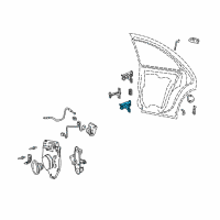 OEM 2003 Lincoln LS Upper Hinge Diagram - 6W4Z-5426802-A