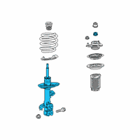 OEM 2020 Lexus ES300h ABSORBER Set, Shock Diagram - 48510-80A48