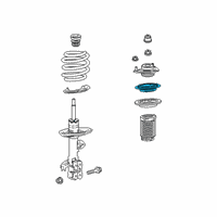 OEM 2019 Lexus ES300h Bearing, STRUT Mount Diagram - 48619-06010