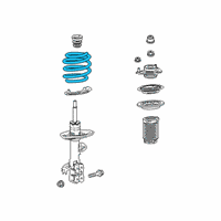 OEM Lexus ES350 Spring, Coil, FR Diagram - 48131-06K20