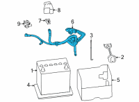 OEM Toyota GR86 Battery Cable Diagram - SU003-09986