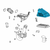 OEM Honda Accord Cover, Air Cleaner Diagram - 17211-RDA-A00