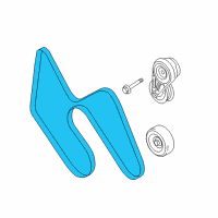 OEM 2006 Ford Mustang Serpentine Belt Diagram - AR3Z-8620-A