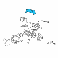OEM 2020 Cadillac Escalade Mirror Cover Diagram - 23463315