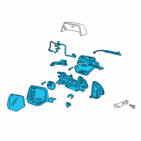 OEM 2018 Chevrolet Traverse Mirror Assembly Diagram - 84498298