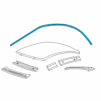 OEM 2001 Lincoln LS Weatherstrip Diagram - 1W4Z-5451822-AA