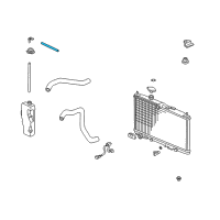 OEM 2001 Acura TL Hose, Reserve Tank Diagram - 19104-P8E-A00