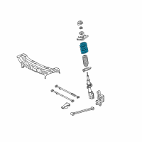 OEM 2001 Chevrolet Impala Spring Asm, Rear Coil Diagram - 19353532