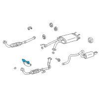 OEM 2001 Toyota Sequoia Heat Shield Diagram - 17511-0F010