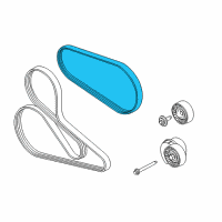 OEM Ford AC Belt Diagram - BR3Z-8620-R