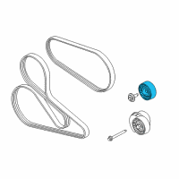 OEM 2019 Ford Mustang Idler Pulley Diagram - BR3Z-8678-A