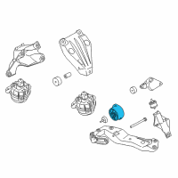 OEM BMW 535i GT Transmission Mount Diagram - 22-32-6-777-390