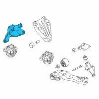 OEM BMW 535i GT Engine Mount Bracket Right Diagram - 22-11-6-781-258