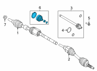 OEM Lincoln KIT - CV JOINT REPAIR Diagram - LX6Z-3B436-BB