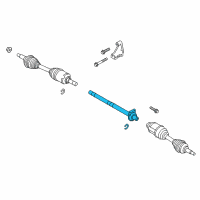 OEM 2010 Lincoln MKS Inner Shaft Diagram - DG1Z-3A329-E