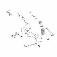 OEM 2019 Toyota Land Cruiser Lower Control Arm Mount Bolt Diagram - 90105-14186