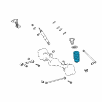 OEM 2011 Toyota Land Cruiser Coil Spring Diagram - 48231-60E21