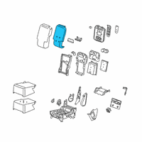 OEM 2020 Chevrolet Silverado 2500 HD Armrest Pad Diagram - 84602307